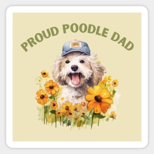 Proud Poodle Dad Sticker